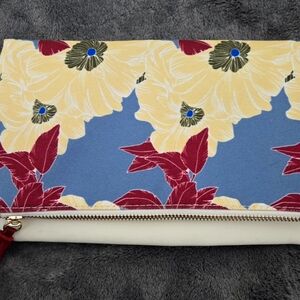 Rachel Pally Foldover Floral Clutch - You can add an unbranded chain strap